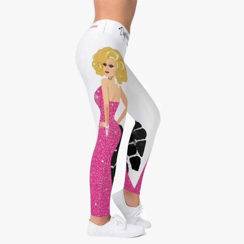 Tallest Drag Queen Cartoon Leggings